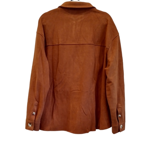Cozy Oversized Brown Shirt Jacket – Size XXL – NWT - Picture 6 of 8